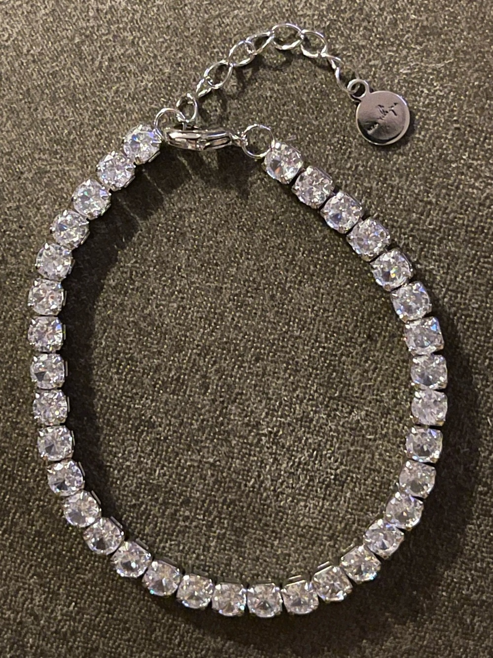 Matrix Round Tennis Bracelet • Swarovski Crystals • Sterling Silver